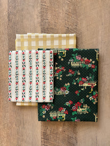 Vintage Train and Gingham Wholecloth Quilt Kit