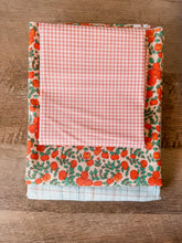 Load image into Gallery viewer, Apples and Gingham Wholecloth Quilt Kit
