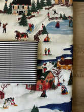 Load image into Gallery viewer, Vintage Christmas Village Backing and Binding
