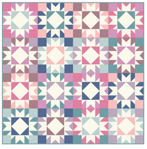 Preorder: Ocean Sunset Agnes Throw Quilt Kit