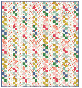 Solids and Strawberries Gladys Quilt Kit-Throw