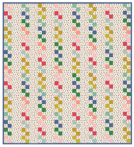 Preorder: Solids and Flowers Gladys Quilt Kit-Throw