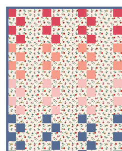 Preorder: Solids and Flowers Gladys Quilt Kit-Throw